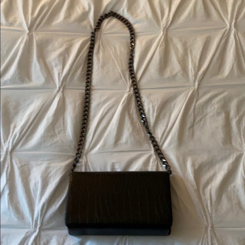 Black cross body purse